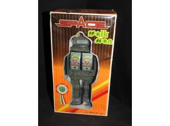 1970s Entire Body Tin Litho Space Walk Man Robot Working  Original Box