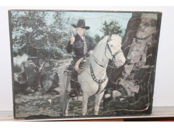 1950s Hopalong Cassidy Cowboy Tray Puzzle