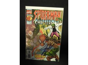 Signed Stan Lee Spiderman Comic Book