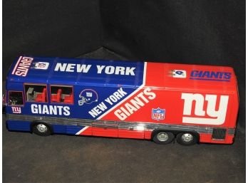RETIRED Danbury Mint New York Giants Team Diecast Bus HIGHLY DETAILED