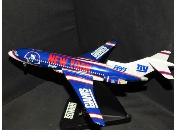 RETIRED New York Giants Danbury Mint Team Jet Boeing 727 Model