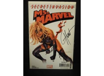 Signed Greg Horn Ms. Marvel Comic Book