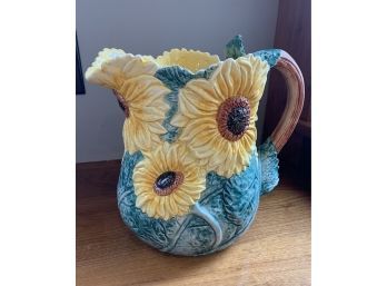 Large Sunflower Pitcher - So Happy!