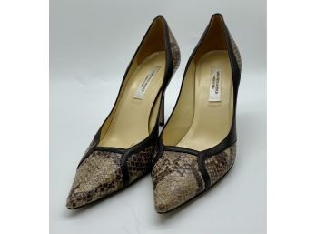 Beautiful Snakeskin Women's Heels - Saks Fifth Avenue - Size 10