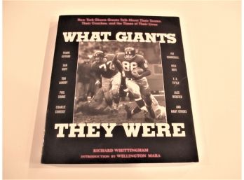 Richard Whittingham, 'What Giants They Were', Book On NYG Football Players