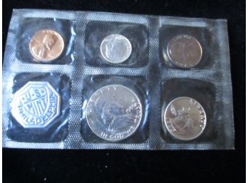 U.S. 1960 P Silver Mint Set, 5 Coins, 90 Silver.