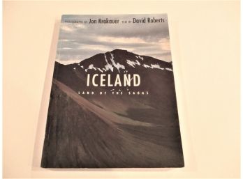 Jon Krakauer & David Roberts, 'Iceland, Land Of The Sagas', Autographed Book