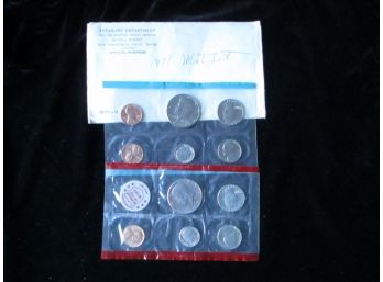 U.S. 1971 Mint Set, 11 Coins, Uncirculated, Sealed