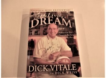 Dick Vitale, 'Dick Vitale Living A Dream', Autographed Book