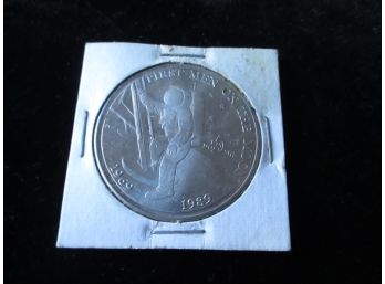 1989 Republic Marshall Islands First Men On Moon, $5 Commemorative Coin