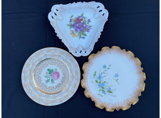 Porcelain Plate Lot (3)