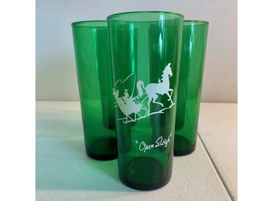 Green Tall Glassware - Open Sleigh (5)