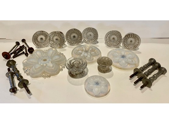 Vintage Glass Drawer Knobs, Tie-Back Flowers And More!