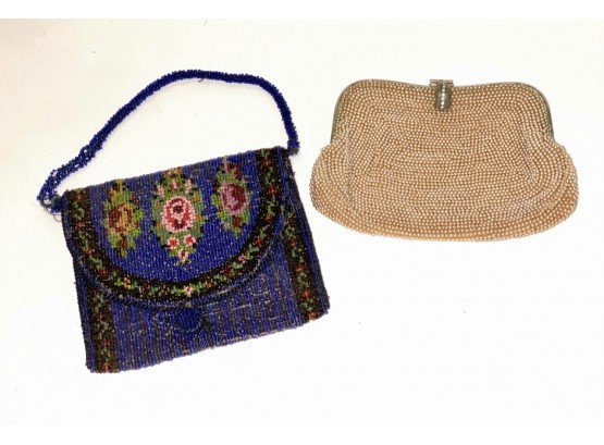 Vintage Beaded Purse And Clutch