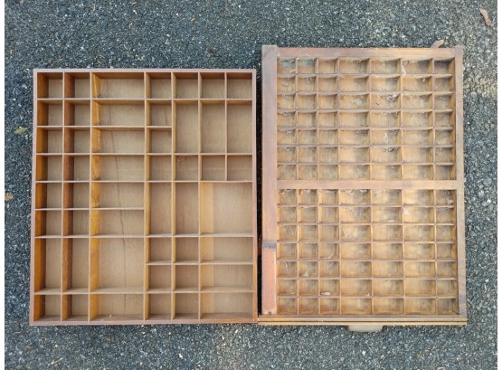 Wooden Printers Trays (2)