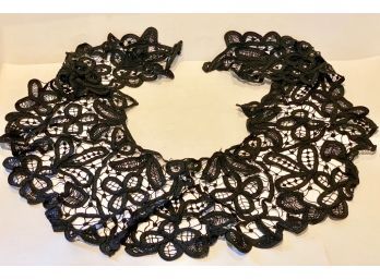 Beautiful 19th C. Black Lace Collar