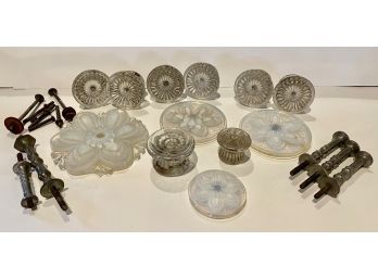 Vintage Glass Drawer Knobs, Tie-Back Flowers And More!