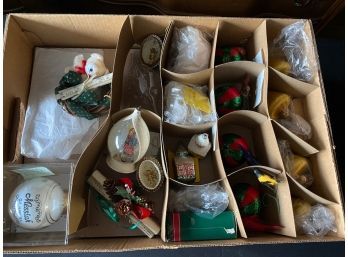 Large Lot Of Vintage Christmas Ornaments