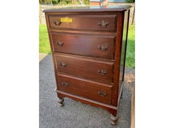 Mahogany Chest Of Four Drawers
