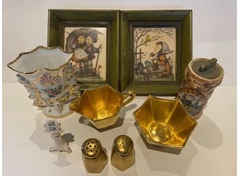 German & Polish Porcelain & Framed Items (9)