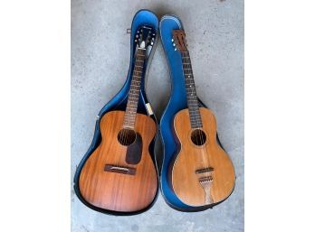 Two Vintage Guitars - Harmony H165 And Jupiter