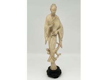 Tall Asian Scholar-Like Figurine