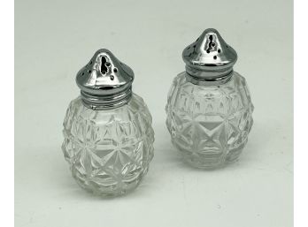 Small 3' H Crystal Salt/Pepper Shakers