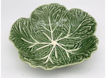 Bordallo Pinheiro Made In Portugal Green Cabbage Large Salad Bowl