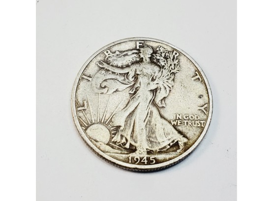 1945 -san Francisco  Walking Liberty Half Dollar SILVER
