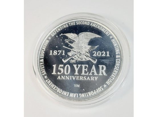 2021 NRA 150th Anniversary 1 Oz. .999 Pure Silver Coin