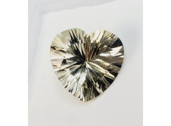 7ct 14x14mm Heart Shape Cut Yellow Labradorite Loose Gemstone Beautiful