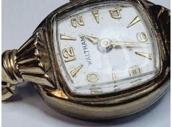 Vintage Waltham Ladies Wrist Watch 10kt RGP And Stainless Steal