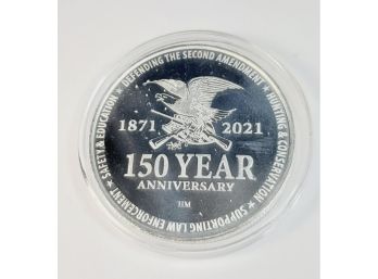 2021 NRA 150th Anniversary 1 Oz. .999 Pure Silver Coin