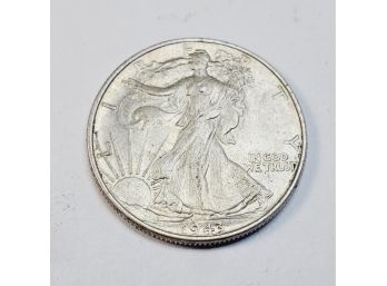 1942 Walking Liberty Silver Half-Dollar (unc)