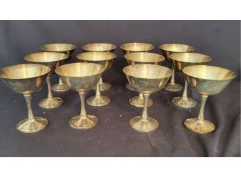 12 Silver Plated Chalices                                                              Loc: Sunroom In Bag