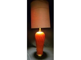Burnt Orange Tall And Impressive Lamp