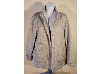 T By Talbots Winter Fleece - Size XL In Grey