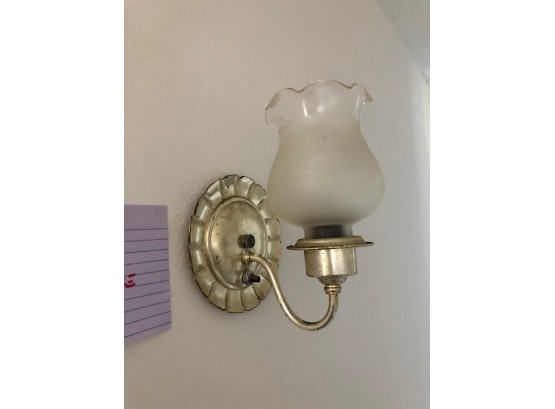 A Vintage Silver Toned Wall Sconce