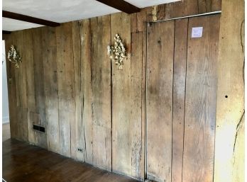 Antique Barn Siding Dark Wood Paneled Room- @ 200 Sf