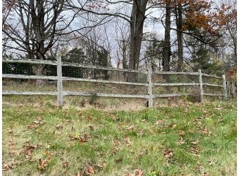 Approximately 200' Of Weathered Stockade Fencing