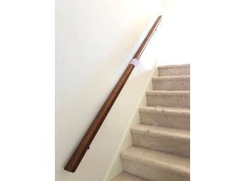 A Wood  98' Handrail, With Hardware