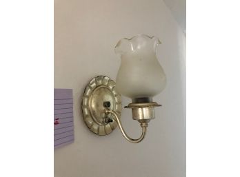A Vintage Silver Toned Wall Sconce