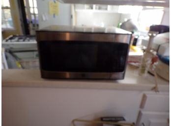 GE Microwave Stainless Cabinet