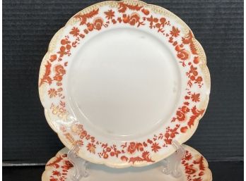 Set Of Six (6) Antique French Limoges Charles Field Haviland (CFM/GDM) Dinner Plates Date 1891-1900