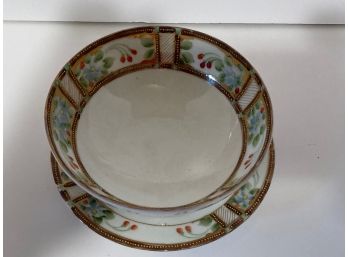 Vintage Nippon Mayonnaise Dish And Underplate