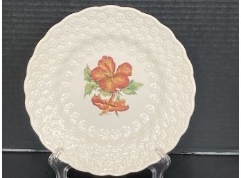 Vintage Copeland Bermuda Flowers Hibiscus Plate