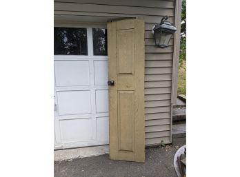 Antique Solid Oak Door 20.25'' X 1'' X 78'' High.
