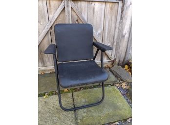 Black Vintage Russel Wright Folding Patio Chair