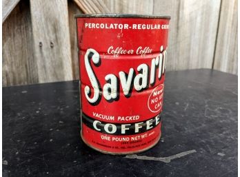 Vintage Savarin Coffee Tin