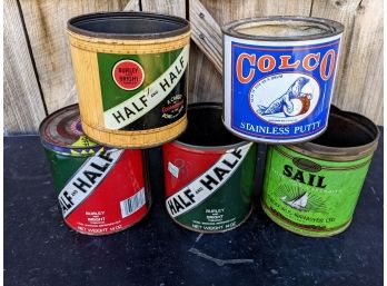 Grouping Of 5 Collectable Graphic Tins